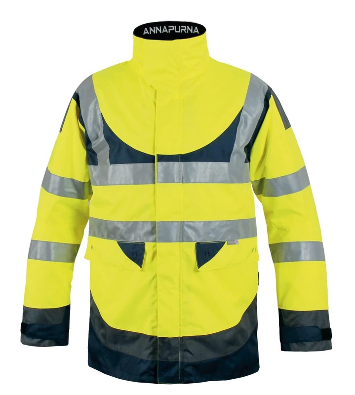 T2S PARKAANNAP4JM2L High-Vis Jacket-Yellow/Navy/Grey, Yellow, PARKAANNAP4JML