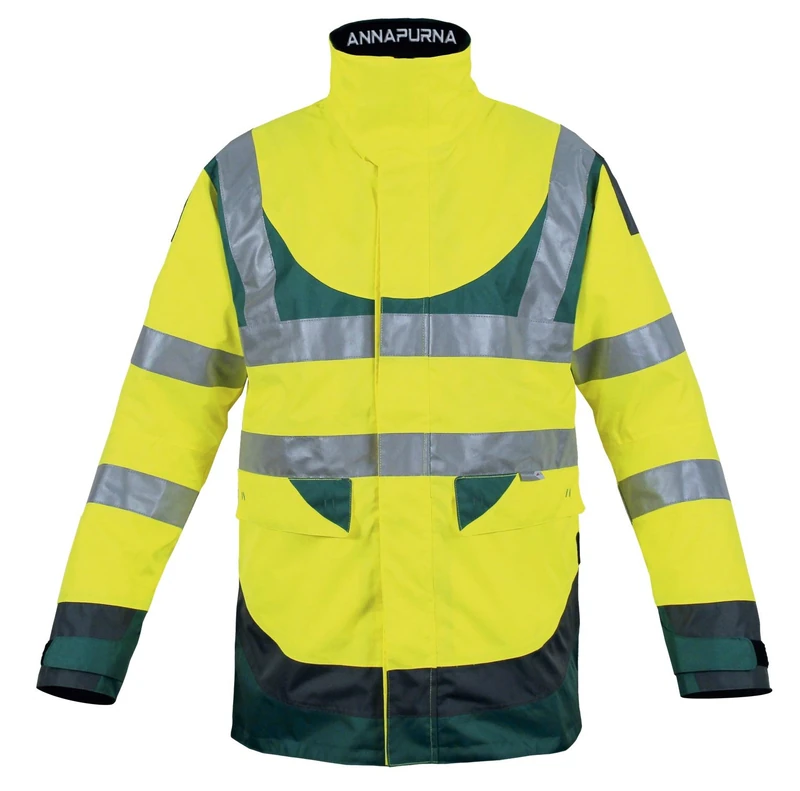 T2S PARKAANNAP4JV3L Hi-Vis Parka - Yellow/Grey/Green, XXXL - Image 1