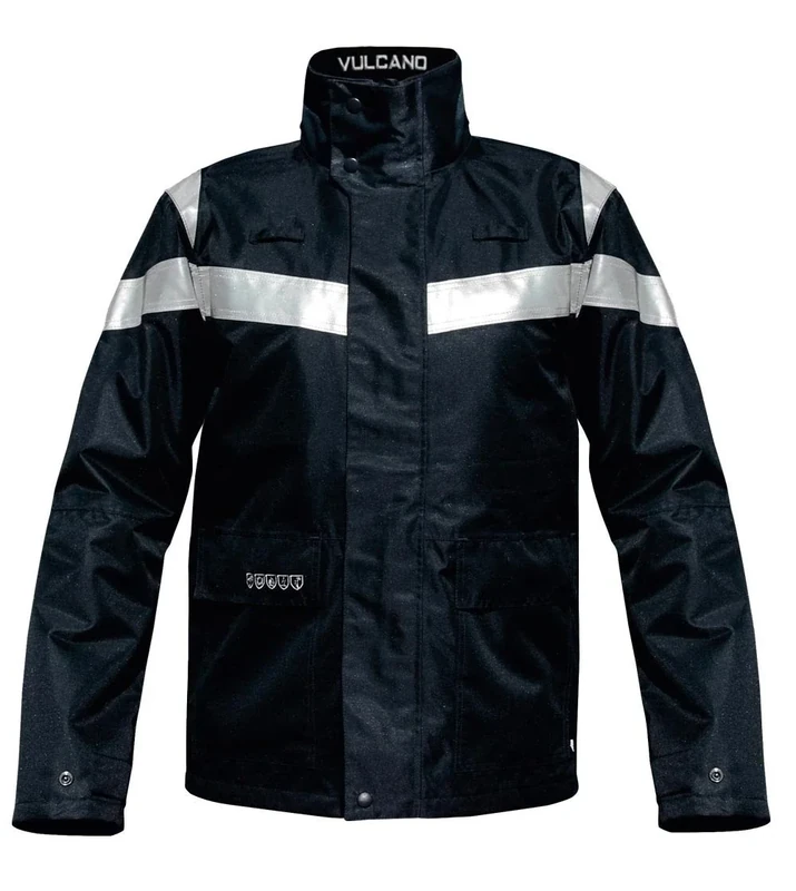 T2S PARKAVULCA1NN2L Parka Jacket High Vis not Fire-Black, Black, PARKAVULCA1NNL