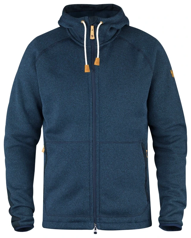 Fjällräven Men Övik Fleece Hoodie - Navy, Small