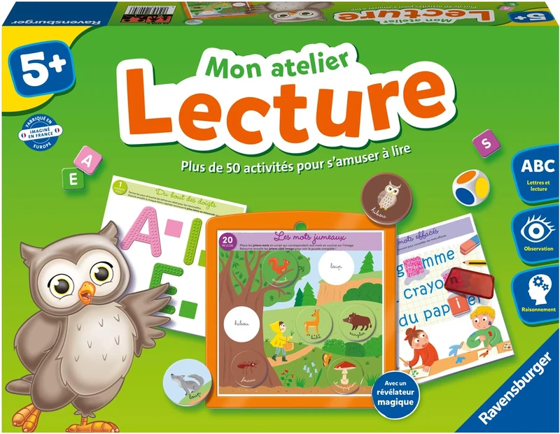 Ravensburger - Educational Game - My Reading Workshop - Complete Educational Set - Learning to Read - 50 Activities - From 5 Years - 24074 - Image 1