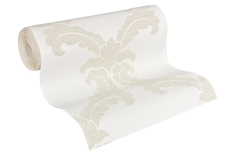 Architects Paper Paintable Fleece Wallpaper Pigment Quartz, White, 951631 - Image 1