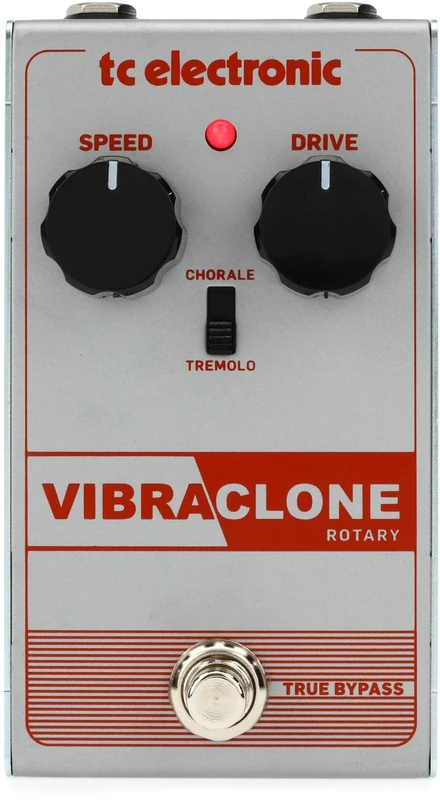 TC Electronic VIBRACLONE ROTARY Rotating Speaker Emulator with Simple 2-Knob Interface and Toggle Switch for Classic Rock Tones