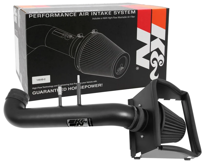 K&N Cold Air Intake Kit: High Performance, Increase Horsepower: Compatible with 2015-2018 Ford F150, 5.0L V8, 71-2591