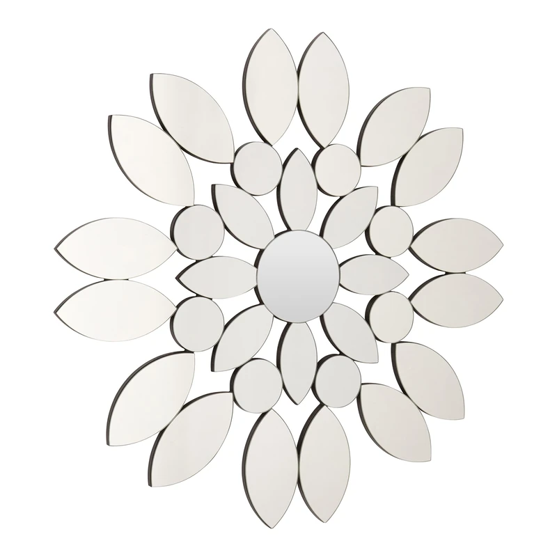 Premier Housewares Blossom Wall Mirror - Silver