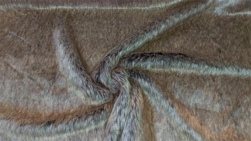Super Luxury Faux Fur Fabric Material BEIGE BROWN, 1Mtr 150cmx100cm
