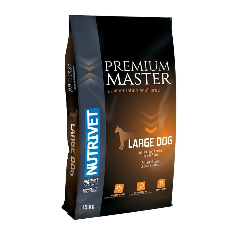 Nutrivet Master Premium Meat for Dogs Large 29/17 15 kg