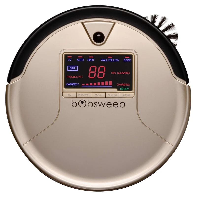 bObsweep PetHair Robotic Vacuum Cleaner and Mop, Champagne - Image 1