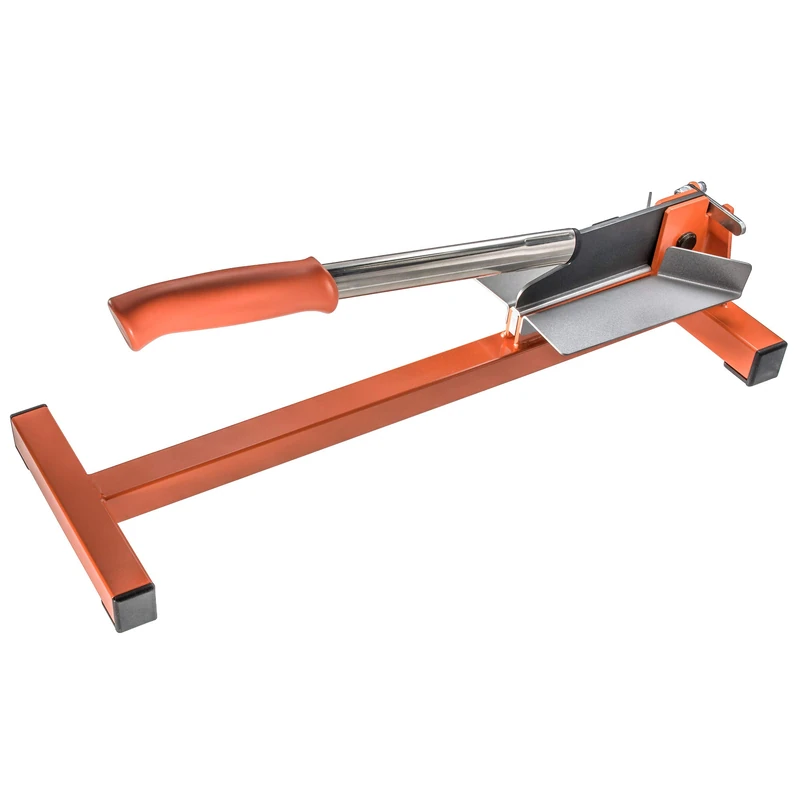 Original LÖWE Professional Lever Cutter 50.130 with 45° and 90° Stops - Sharp Cutting Tool Ideal for Laying Flooring for Cuts on Strips and Profiles Made of Wood Plastic Rubber PVC