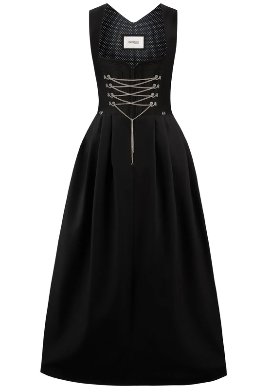 Stockerpoint Women's Amber Dirndl, Black (Black Black), 46