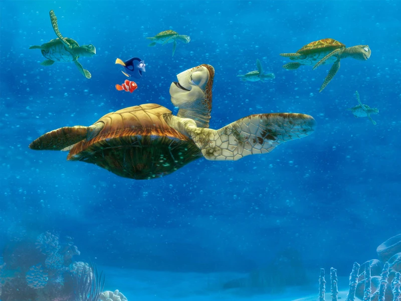 Disney AG Design - Photo Wall Mural - Non woven - Kids Nemo - Giant Wall Poster 4 Parts - FTDNXXL 5034, Multi-Colour, 360 x 270 cm/142 x 106-Inch