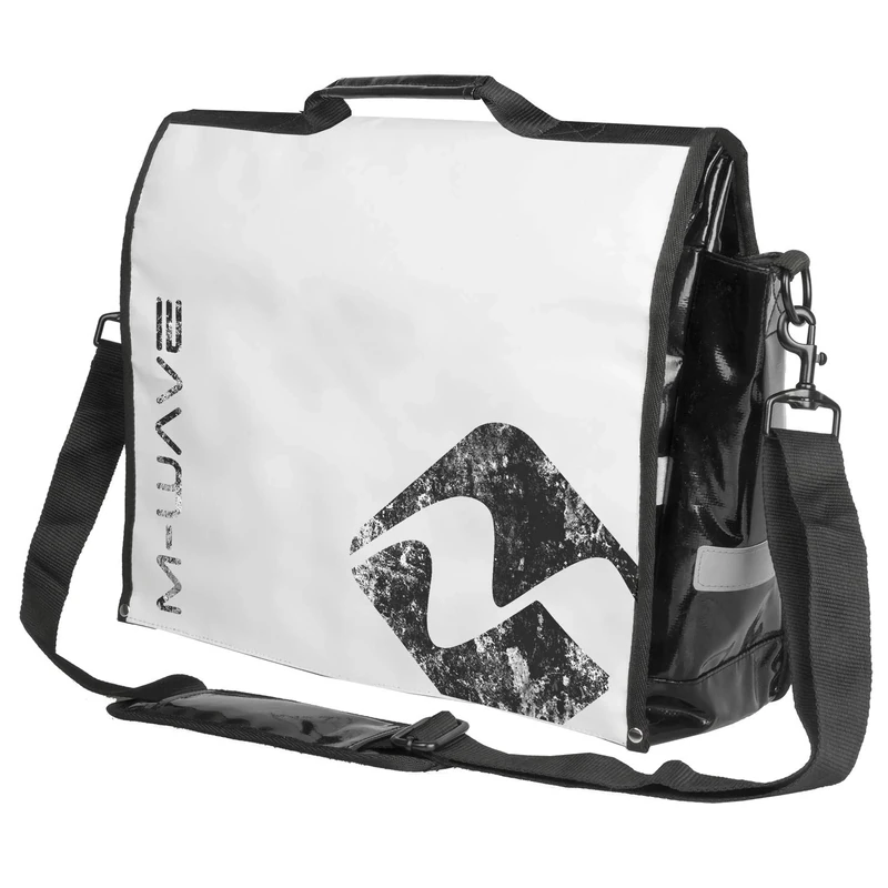 M-Wave Lockers Bay Messenger Bag - White/Black