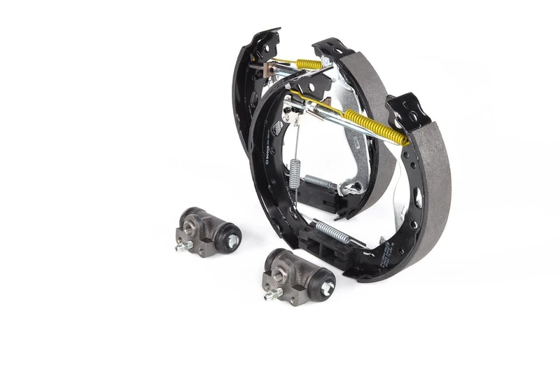 Bosch KS681 Kit Super Pro - Rear drum brake kit - 1 pre-assembled set, 2 wheel brake cylinders, 4 brake shoes