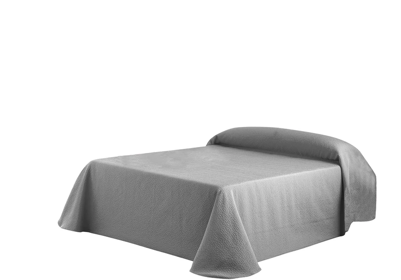 Eysa 180 cm 75 Polyester 25 Percent Cotton Gravel Bedspread, Silver 06, 200