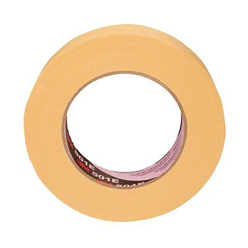 3M 501E Specialty High Temperature Industrial Masking Tape, 36 mm x 50 m, Beige, Pack of 24