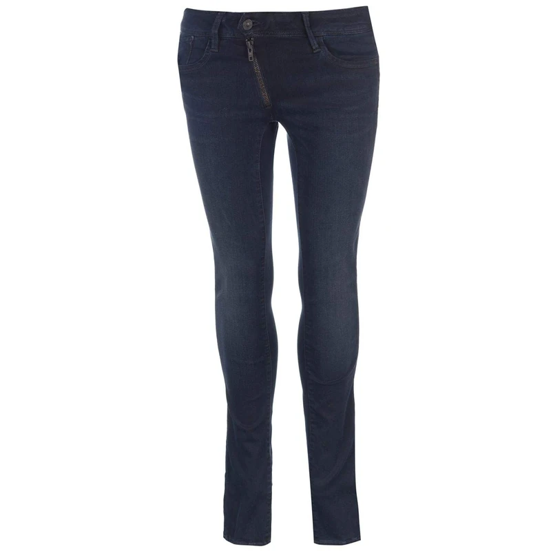 G-STAR RAW Women's Lynn Zip Mid Waist Skinny Jeans - Blue - W26/L31 - Image 1