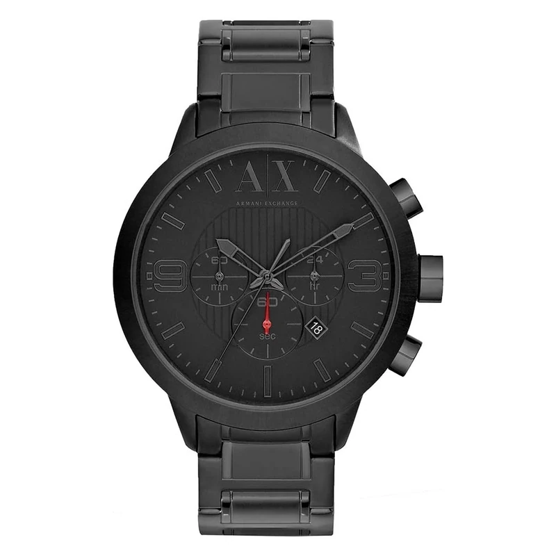 Armani Exchange Watch For Men, Chronograph Movement and 49mm Case Size with Stainless steel, Leather or Silicone strap
