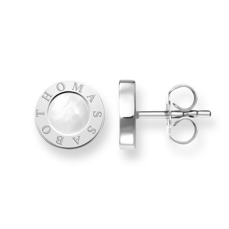 Thomas Sabo Stud Earrings Classic White 925 Sterling Silver H1859-029-14