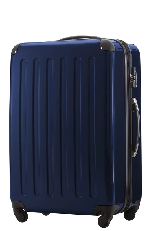 Hauptstadtkoffer Alex Expandable Hard Shell Suitcase 75 cm (119 L) with TSA Lock, Durable Travel Trolley with 4 Double Wheels, Darkblue