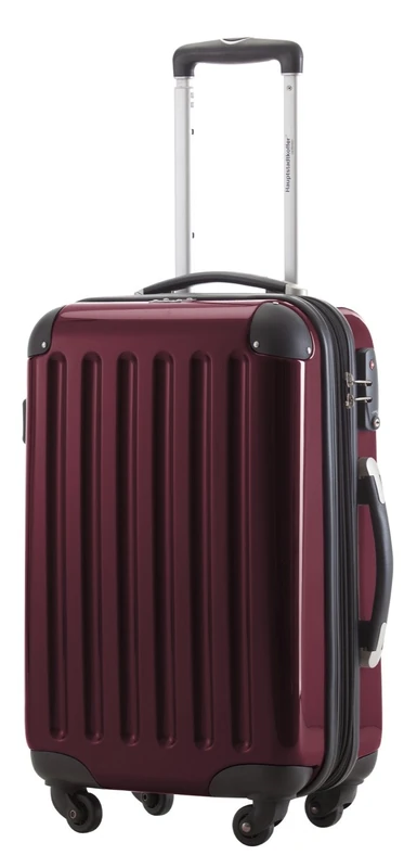 Hauptstadtkoffer Alex Cabin Suitcase 55x38x23 cm, 42 L, TSA Lock, Expandable Hard Shell Trolley PC/ABS, 3.2 kg, 4 Double Wheels, Burgundy