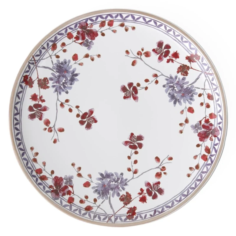 Villeroy & Boch Artesano Provençal Lavender Pizza Plate, 32 cm, Premium Porcelain, White/Multicoloured