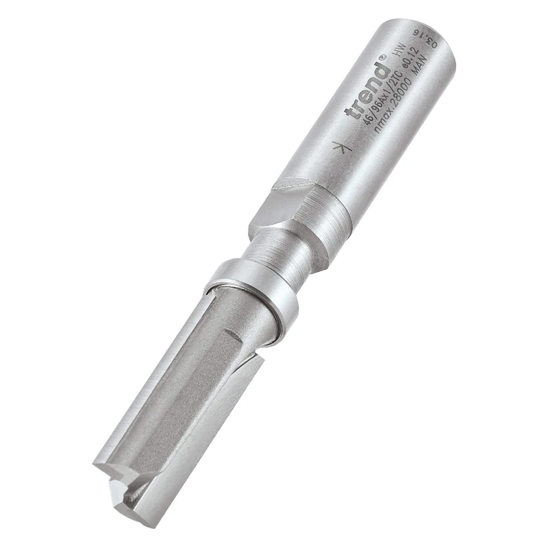 Trend Professional Bearing Guided Profiler, 1/2 Inch Shank, 12.7mm Cut Diameter, 32mm Cut Length, Tungsten Carbide Tipped, 46/96AX1/2TC