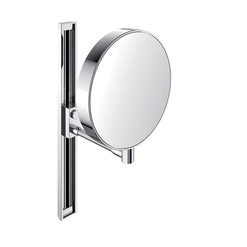 Emco Shaving and Cosmetics Mirror with Slide Bar, 1 Piece, Chrome, 109500115