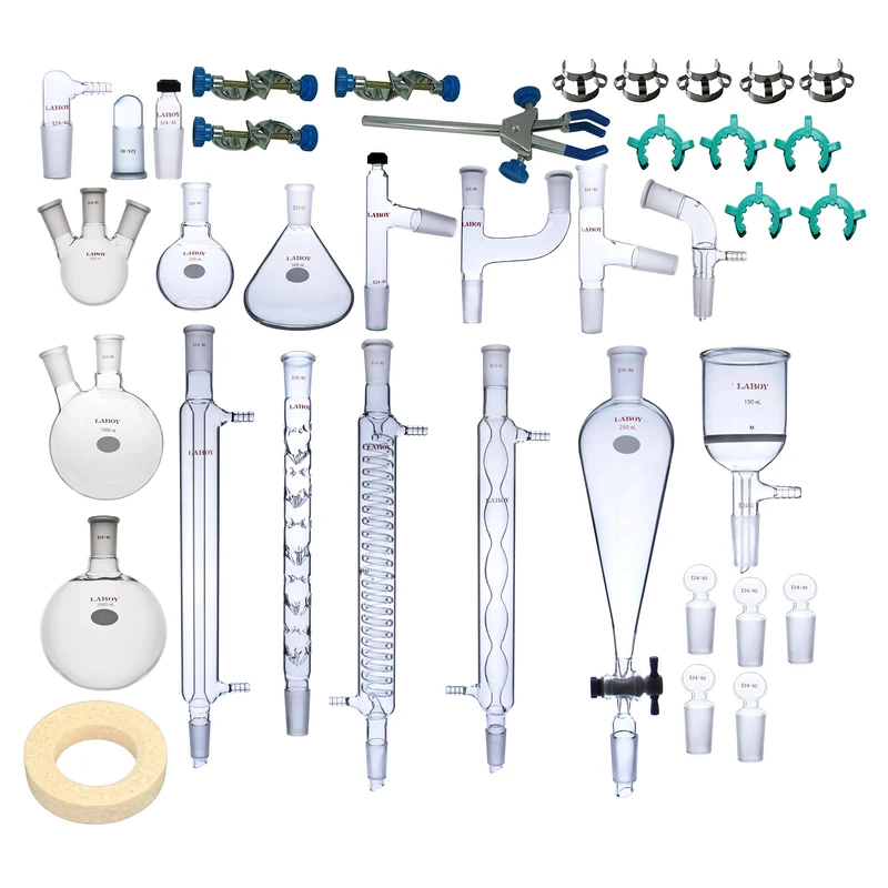 Laboy Glass Organic chemistry lab glassware kit laboratory glassware 33pcs