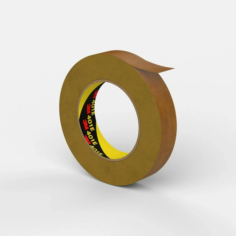 3M 7100042900 401E High Performance Industrial Masking Tape, 24 mm x 50 m, Brown (Pack of 36)