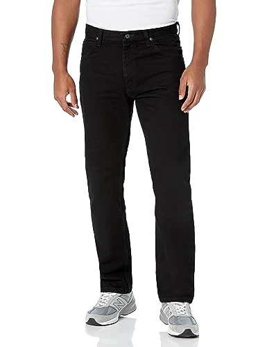 Wrangler Authentics Men's Classic 5-Pocket Regular Fit Cotton Jean, Black, 38W x 36L