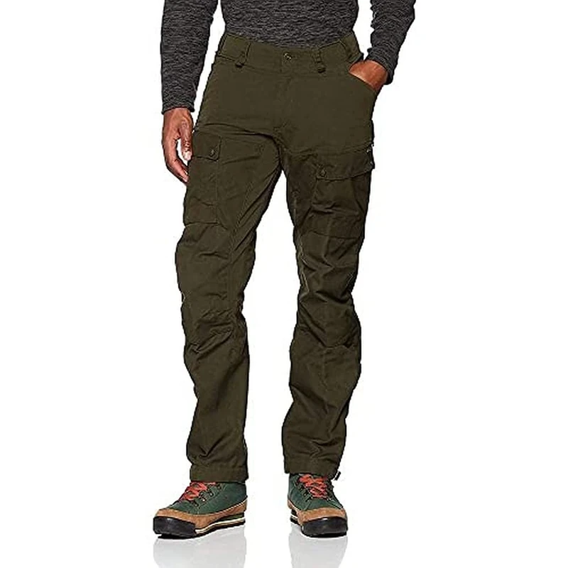 Fjällräven Men's Trousers Lappland Hybrid, Dark Olive, 56, 90647-633
