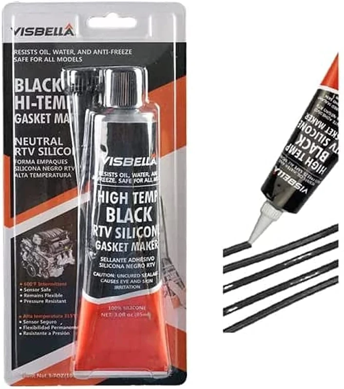 Visbella V363 Silicone Oven Door Gasket Seal -80F to 600F, Black