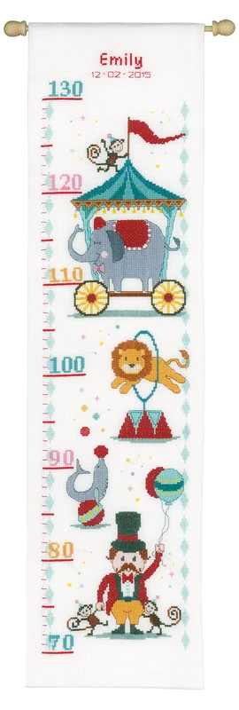 Vervaco "Height Chart Circus Cross Stitch Kit