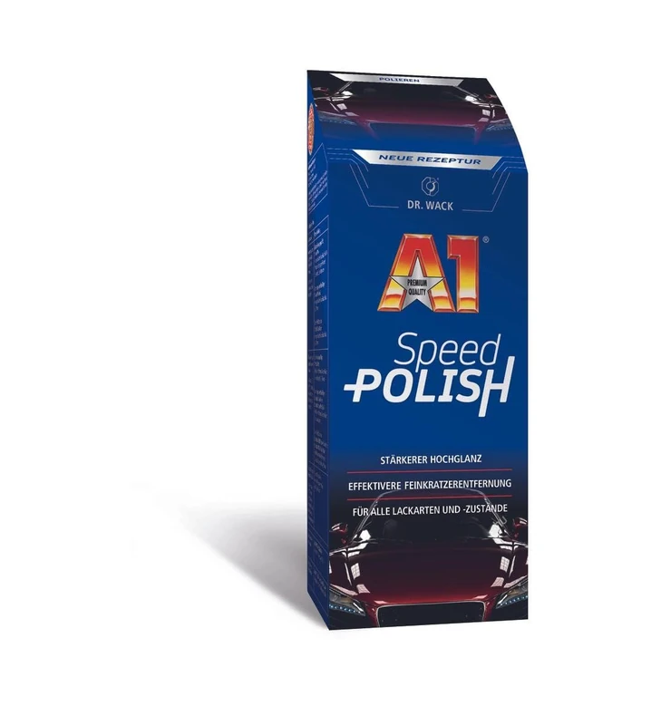 Dr. Wack A1 Speed Polish - New Formula 500 ml I Premium Car Polish with Carnauba Wax I Even Better Protection & Shine I Suitable for All Paints I High-Quality Car Care - Made in Germany