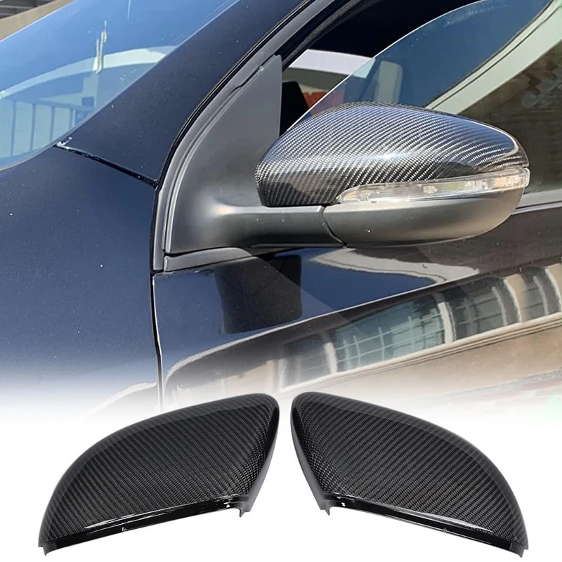 JCSPORTLINE Replacement Rearview Side Mirror Covers for Golf VI 6 MK6 R20 Hatchback 2010 2011 2012 Carbon Fiber Auto Body Kits