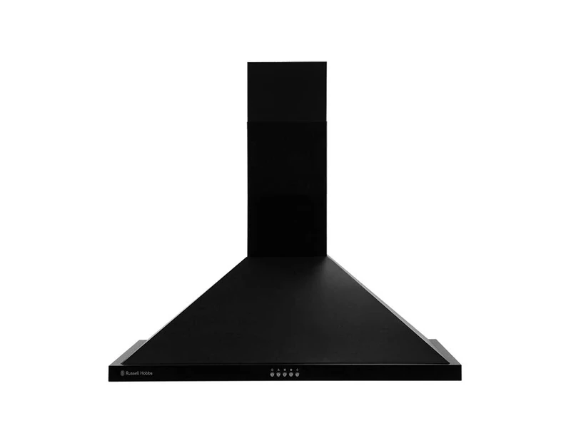 Russell Hobbs RHSCH901B 90cm Wide 5 Function LED Light Cooker Hood Black Stainless Steel