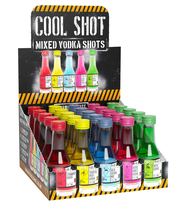 Cool Shot Mixed Vodka Shots (25 x 20ml)