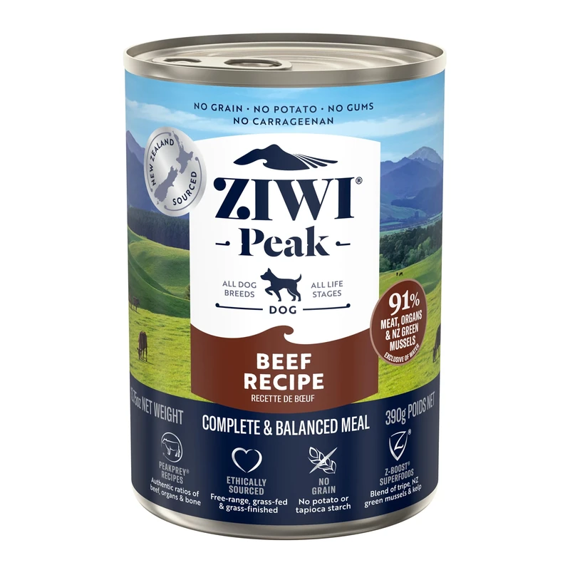 Ziwi Peak Daily Dog Grain Free New Zealand Beef Recipe 12x390g