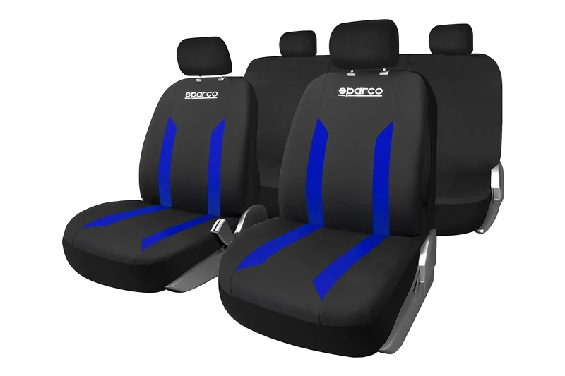 SPARCO Set of Sparco Sabbia Seat Covers Black/Blue Universal