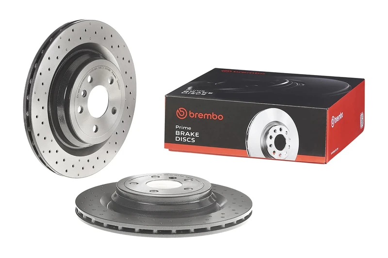Brembo 09.A959.21 Rear UV Coated Brake Disc, Set of 2