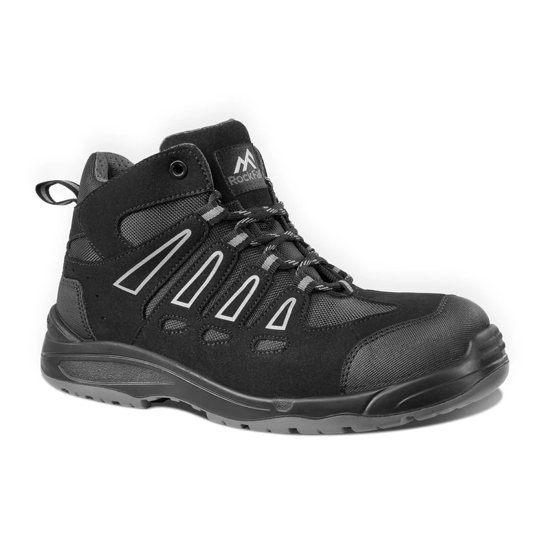 Rock Fall ProMan Hartford Vegan Steel Toe Cap Boot Unisex, Water Repellent Safety Boots, SRC Slip Rated Work, Shock Absorbing Midsole and Lightweight UK 15