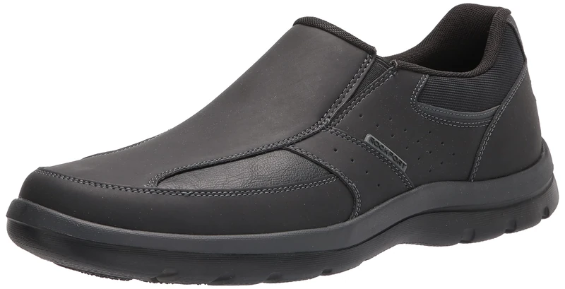Rockport Men's Gyk Slip On Shoes - Black 11.5 UK - Lightweight Comfort