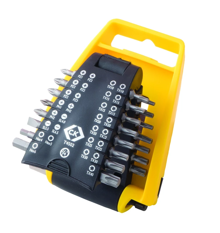 C.K T4502 Screwdriver Bit, 0 V, Grey, Set of 31 Piece