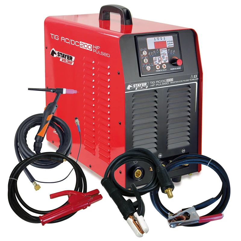 Stayer Welding – AC/DC TIG 200 HF Pulsed Inverter Tig 200 (40%) to 0.5 – 2.4 mm 27 kg kva6