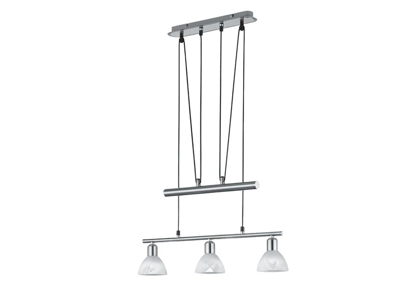 Trio Leuchten Cassini, 3er-Pendel Nickel matt, E14 6|wattsW - Image 1