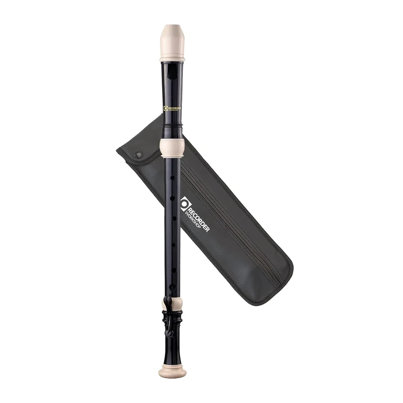 Recorder Workshop 603T Tenor Recorder, Black with White Trim