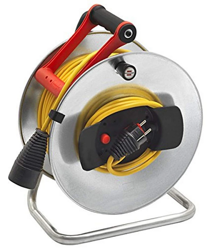 Brennenstuhl Silver Jardi Cable Reel, Grey, 1207451