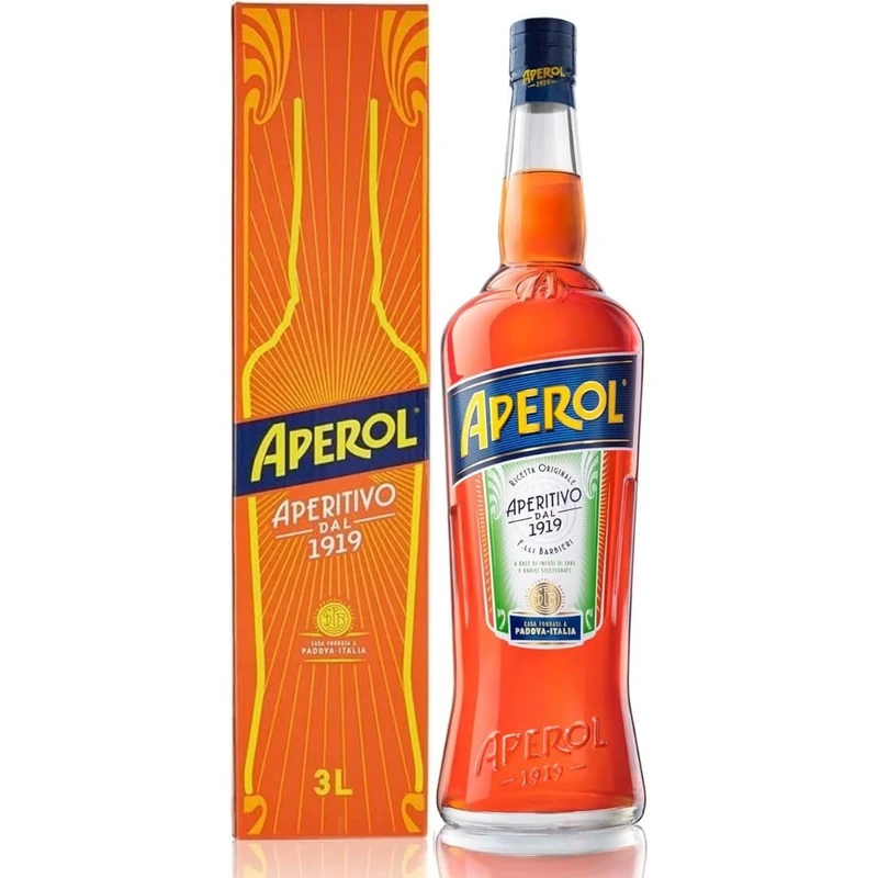 Aperol Aperitivo 3L Gift Box | 11% ABV | The Unmistakable Orange-Coloured, Bittersweet Italian Spritz In A Spectacular Extra Large Bottle