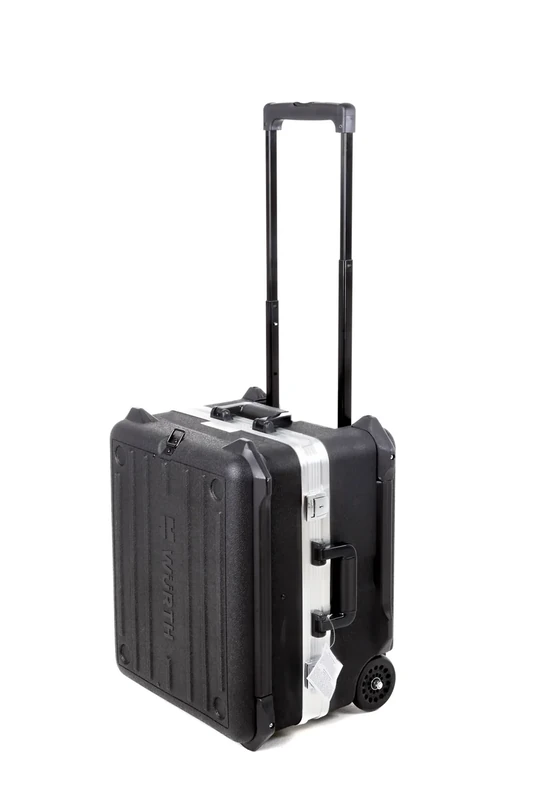 Wurth Aligia Ass.Tec. C/Ruote-500x450x370 Black Suitcase with 4 Spinner Wheels, Telescopic Extendable Handle, Water Resistant - Image 1