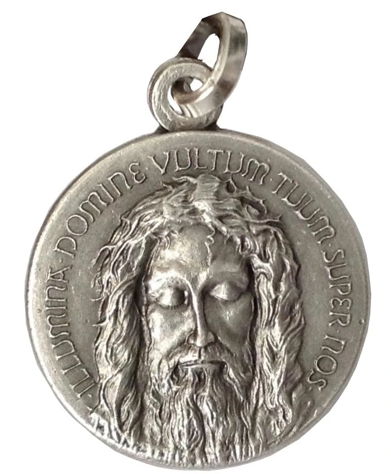 I G J 925 Sterling Silver The Holy Face of Christ Medal